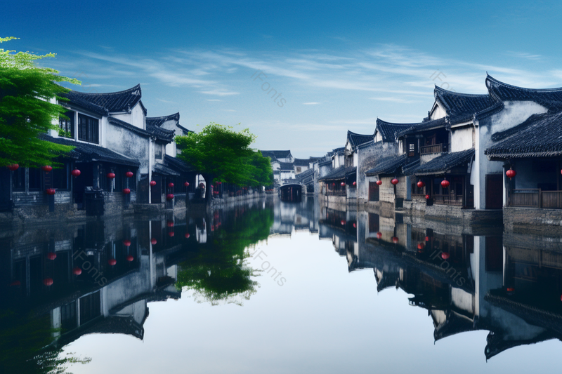 美景浙江湖州南浔古镇的夜色美景,高清,摄影图,摄影图片,图片大全,摄影图免费下载